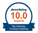 Avvo Rating: Top Attorney in Criminal Defense
