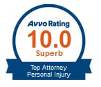 Avvo Rating: Top Attorney in Personal Injury