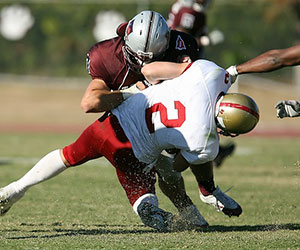 Football Injury. Las Vegas, Nevada.